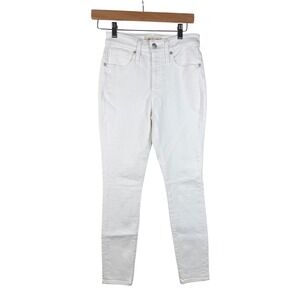 New Madewell Curvy High Rise Skinny Jeans size‎ 24 Petite White